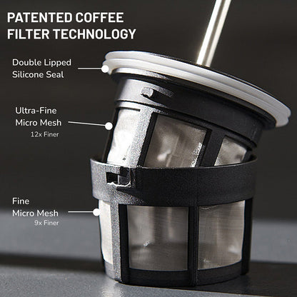 ESPRO P7 French Press Coffee Maker - Polished (18oz / 532ml)