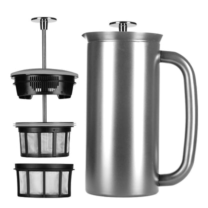 ESPRO P7 French Press Coffee Maker - Brushed (32oz / 946ml)