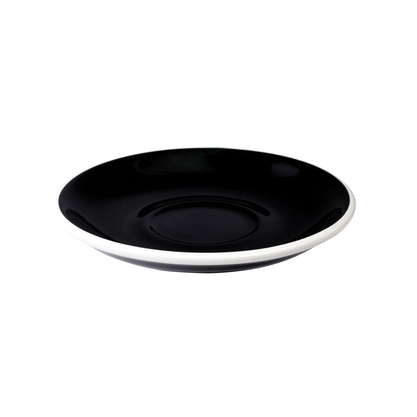 Loveramics Egg Cappuccino / Flat White Saucer (Black) 14.5cm