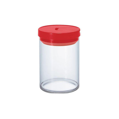 Hario Glass Coffee Bean Canister (Red) 800ml