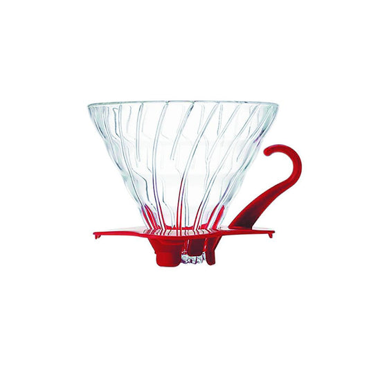 Hario V60 Glass Coffee Dripper Red - Size 02