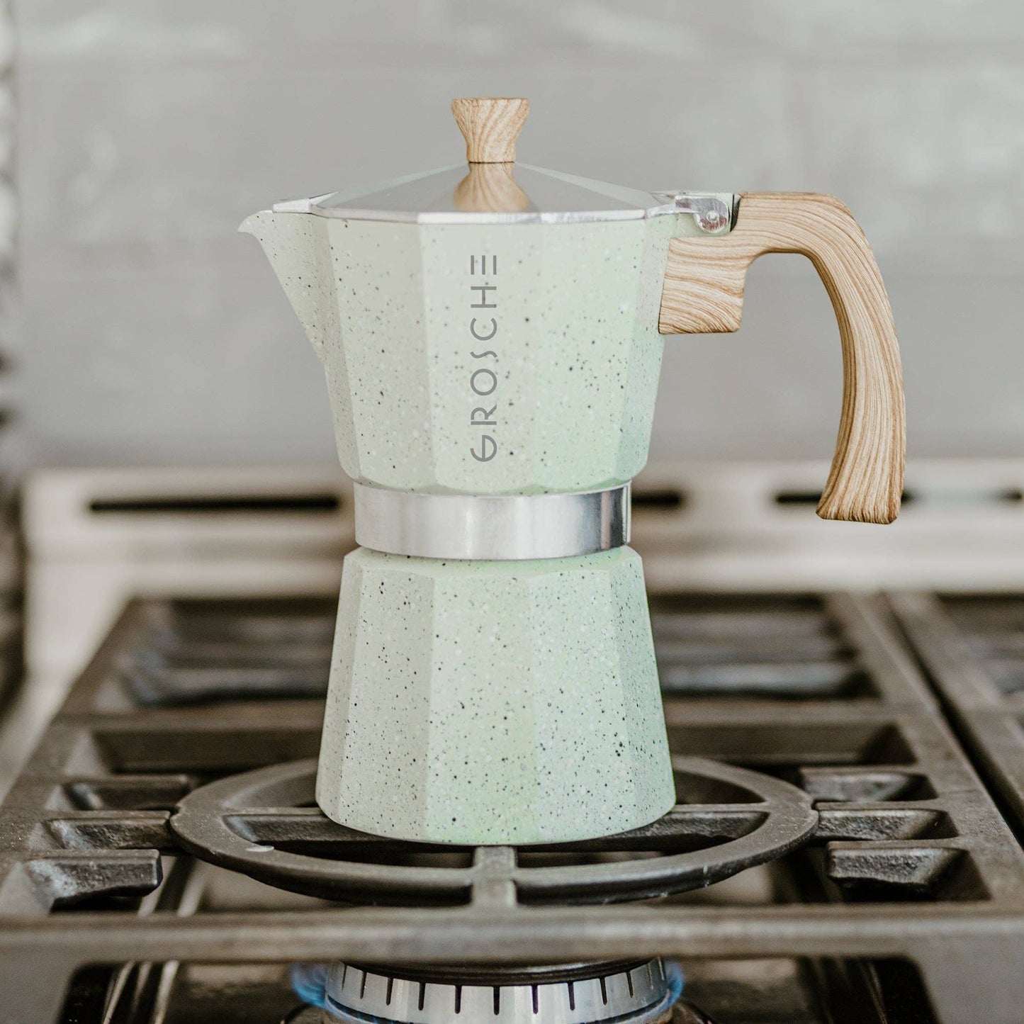 Milano Stovetop Espresso Maker  - Mint Green