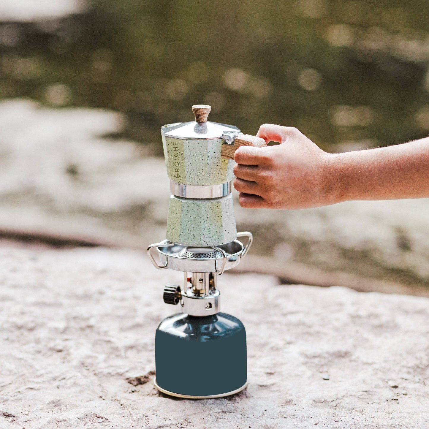 Milano Stovetop Espresso Maker  - Mint Green