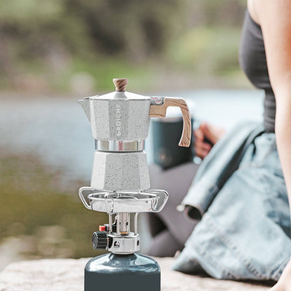 Milano Stone Stovetop Espresso Maker  - Fossil Grey